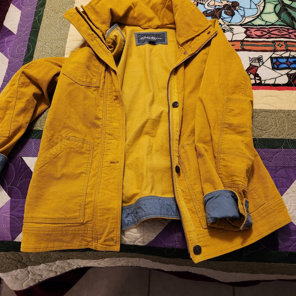 Eddie Bauer Mustard Yellow Utility Jacket